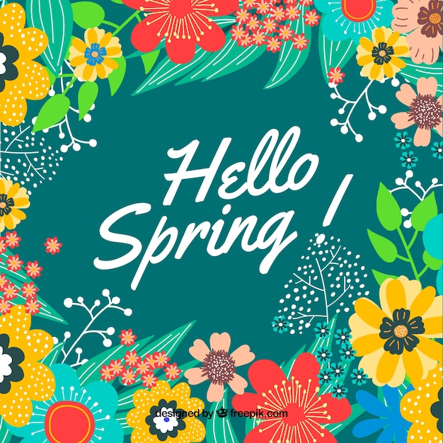 Colorful spring background