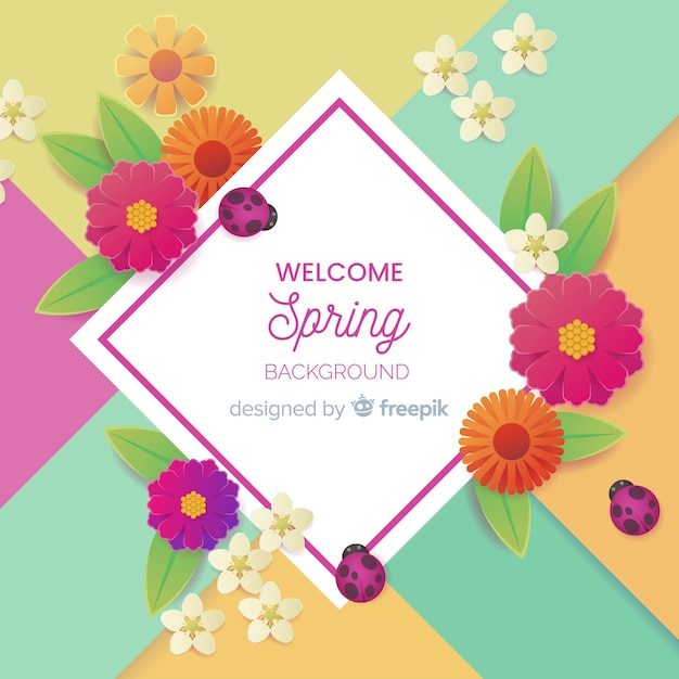 Colorful spring background