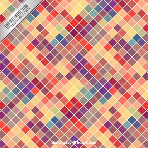 Free Vector colorful squared background