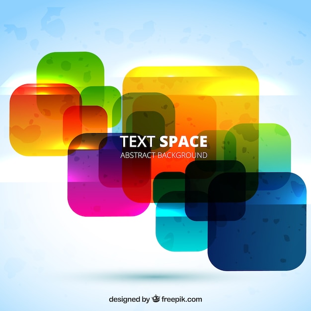 Free vector colorful squares background