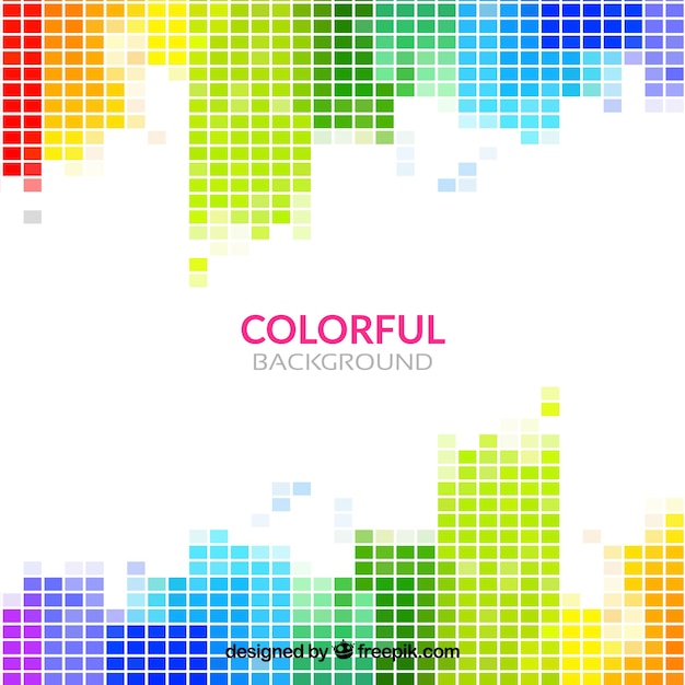 Colorful squares background