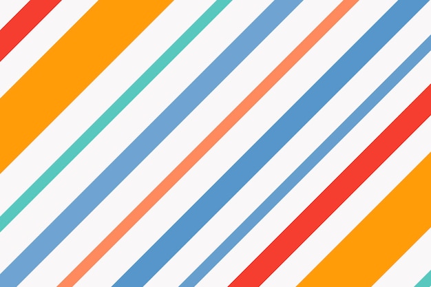 Free vector colorful striped background, orange cute pattern vector