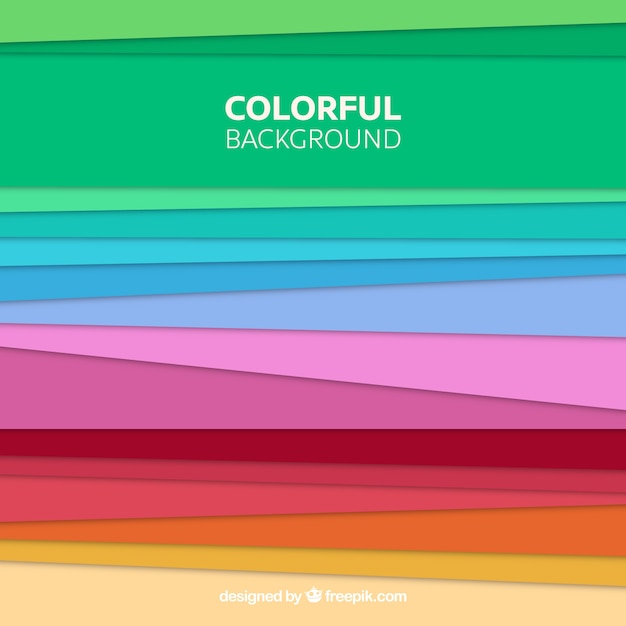 Free Vector colorful striped shapes