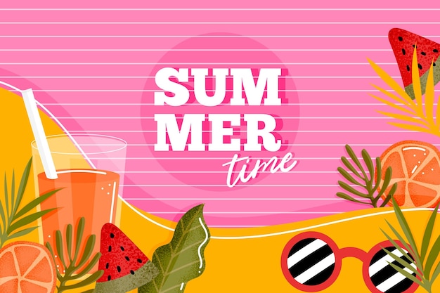 Colorful summer background concept