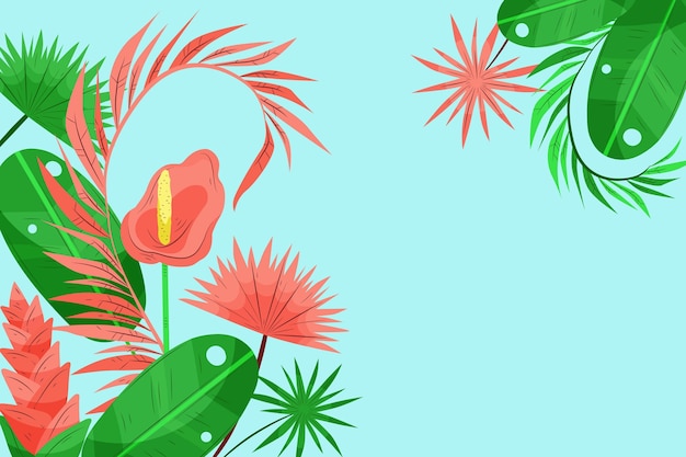 Free Vector colorful summer background for zoom