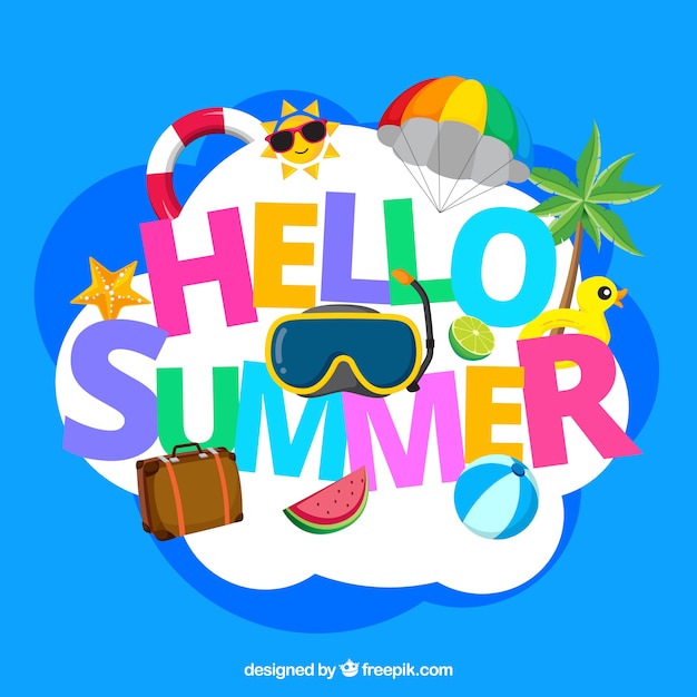 Colorful summer background