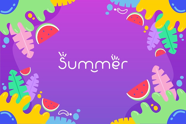 Colorful summer background