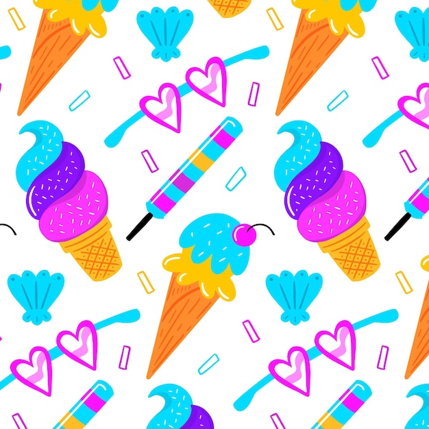 Colorful summer pattern