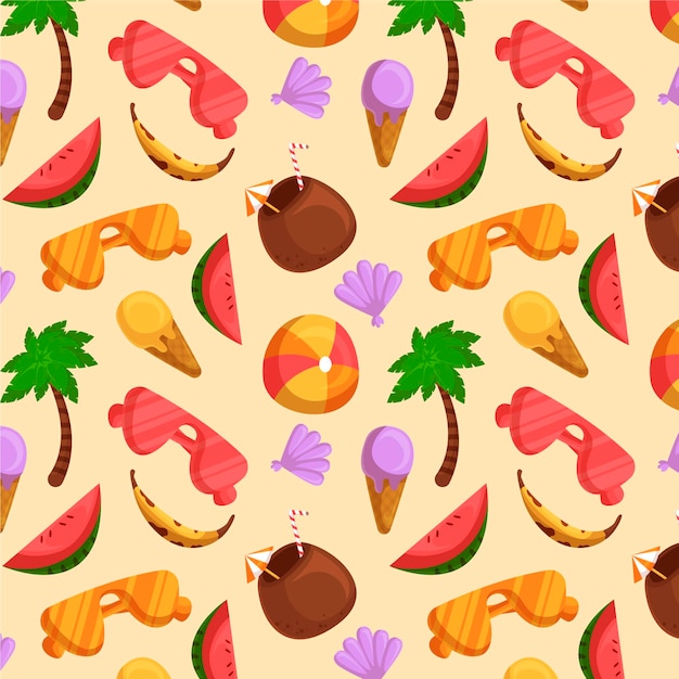 Colorful summer pattern