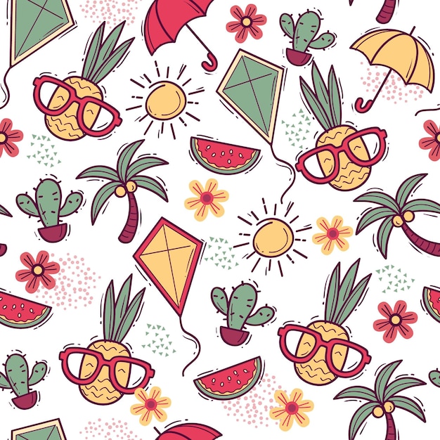 Colorful summer pattern