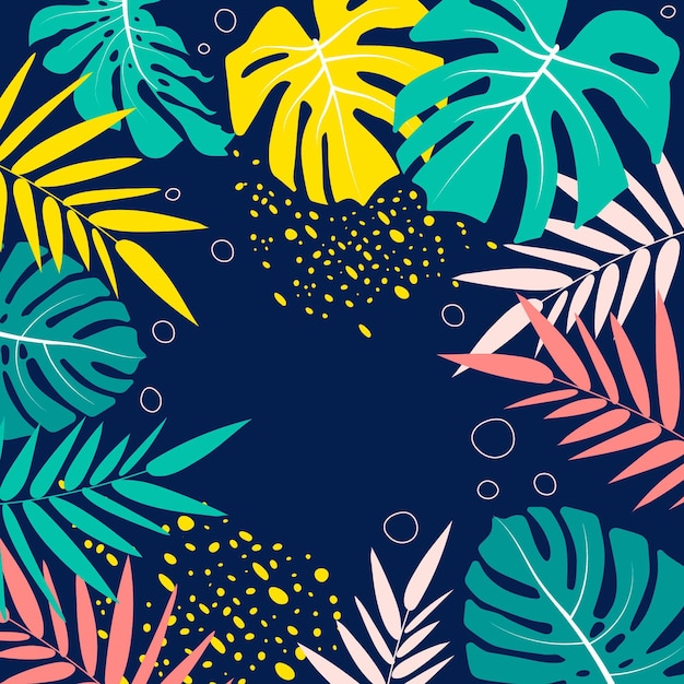 Free Vector colorful summer wallpaper theme