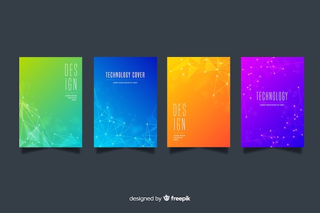 Colorful technology cover collection