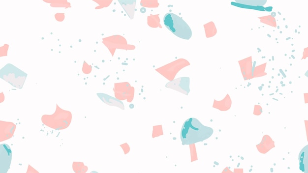 Colorful terrazzo abstract background seamless pattern in pink and blue