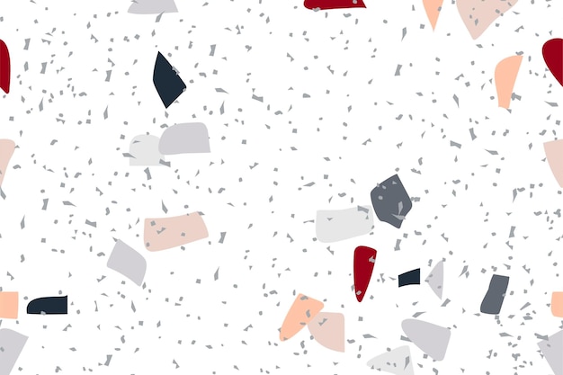 Free Vector colorful terrazzo abstract background seamless pattern