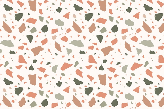 Colorful terrazzo pattern design