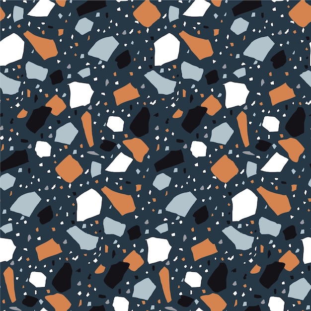 Free vector colorful terrazzo pattern design