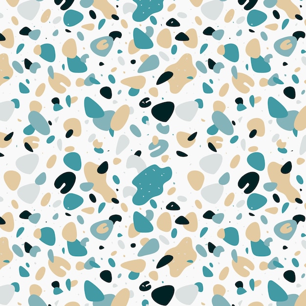 Colorful terrazzo pattern design