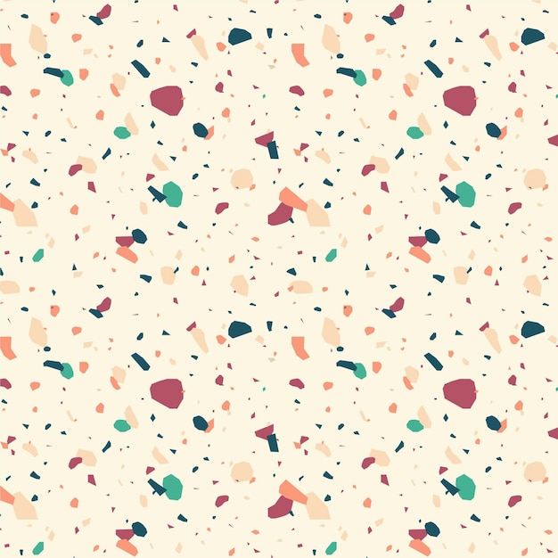 Colorful terrazzo pattern design