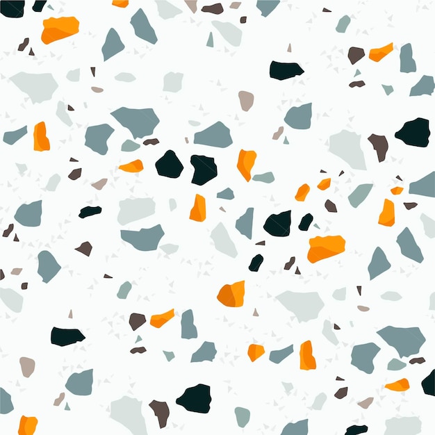 Free vector colorful terrazzo pattern design