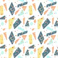 Free vector colorful terrazzo pattern design