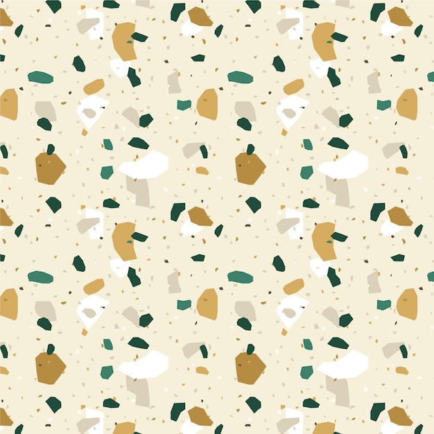 Colorful terrazzo pattern design