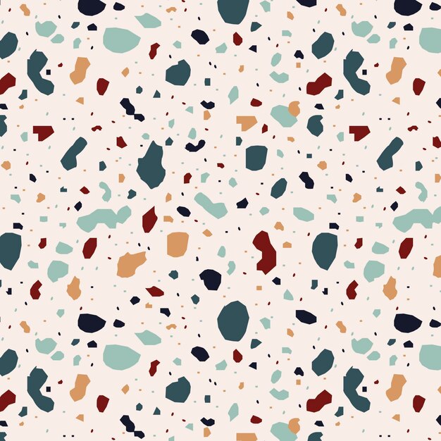 Colorful terrazzo pattern design