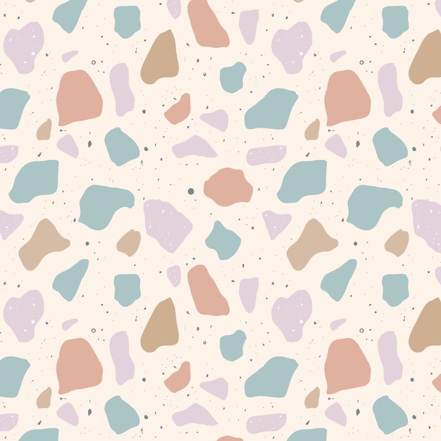 Colorful terrazzo pattern design