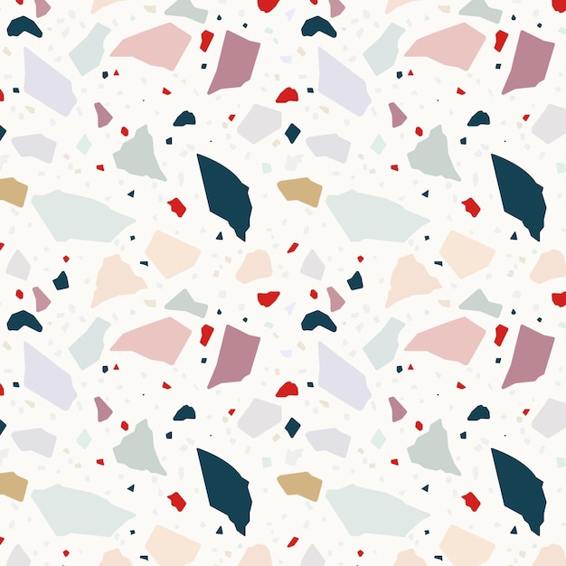 Colorful terrazzo pattern design