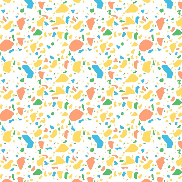 Colorful terrazzo pattern design