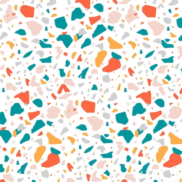 Colorful terrazzo pattern design