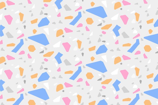 Colorful terrazzo pattern design