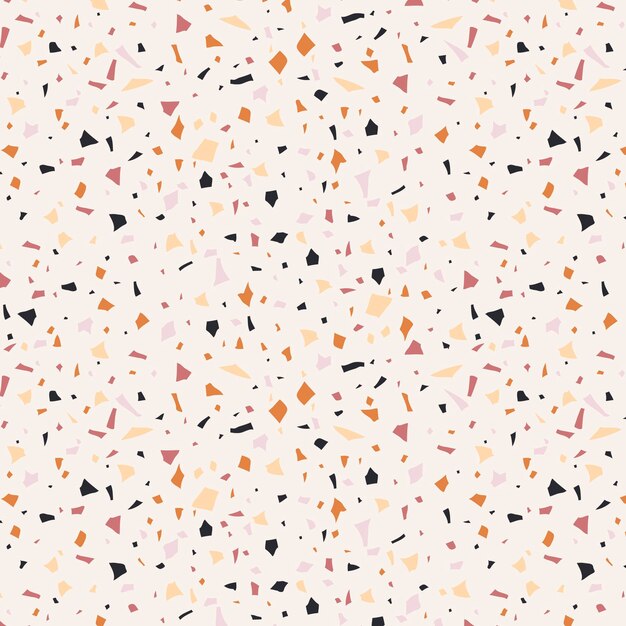 Colorful terrazzo pattern design