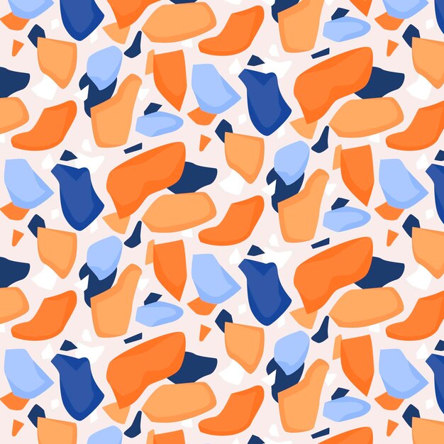 Colorful terrazzo pattern design