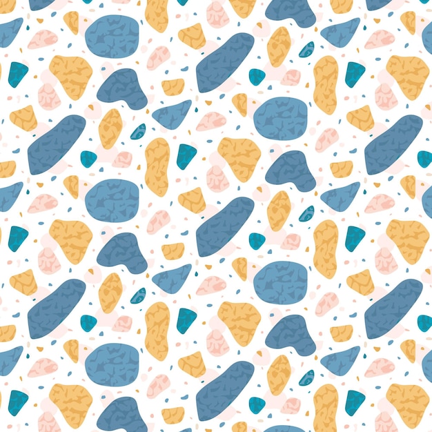 Free Vector colorful terrazzo pattern design