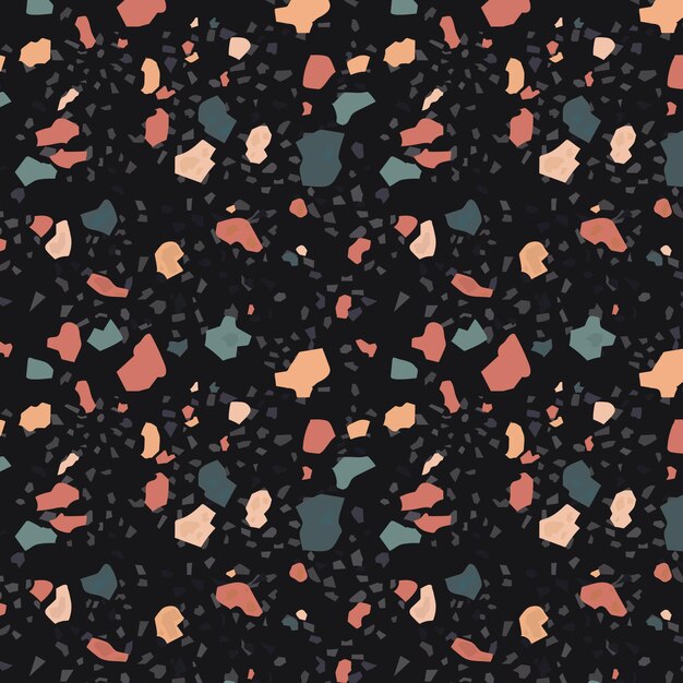 Colorful terrazzo pattern design