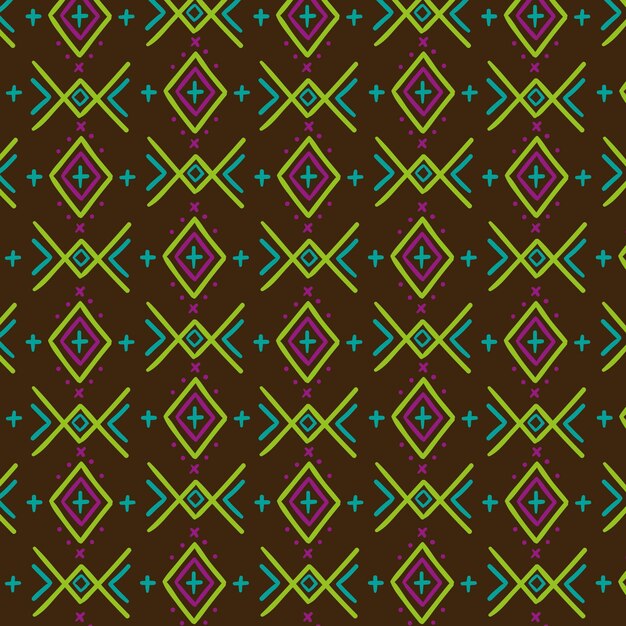 Colorful traditional songket pattern