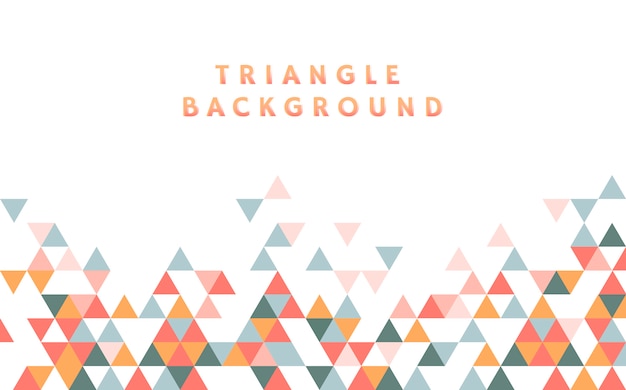 Colorful triangle pattern illustration