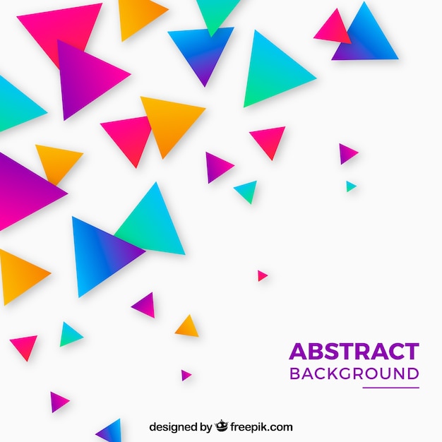 Free Vector colorful triangles background