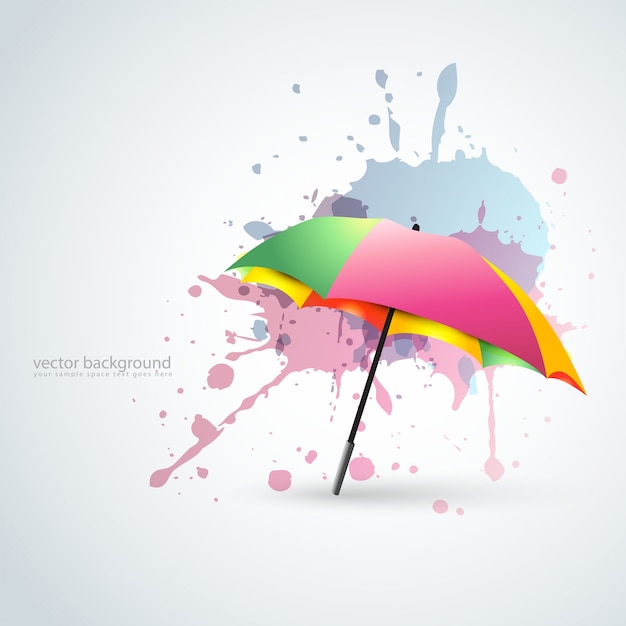 Free Vector colorful umbrella background