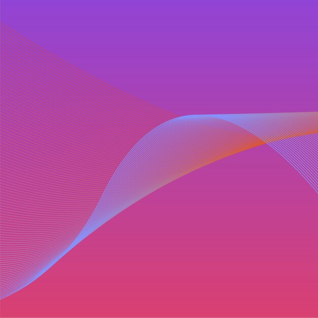 Colorful vibrant 3d wave graphic