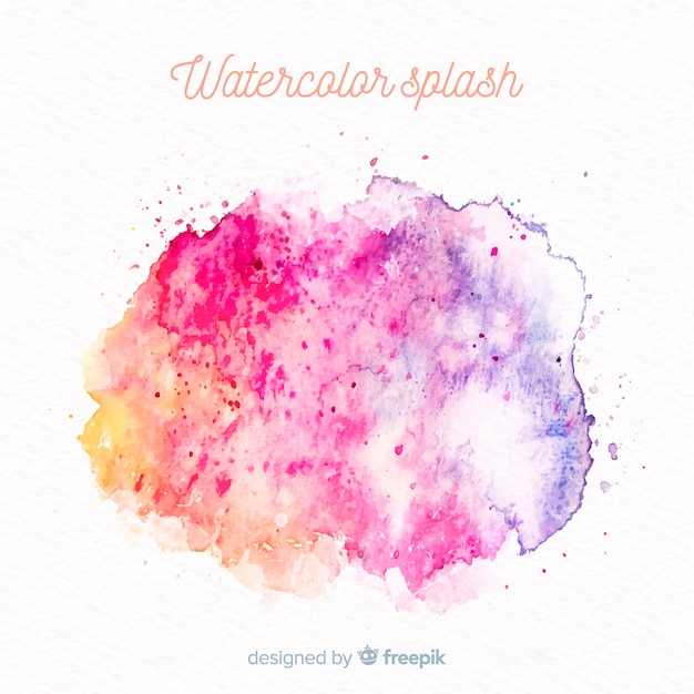 Free Vector colorful watercolor splash background