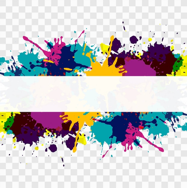 Free vector colorful watercolor stain divided background