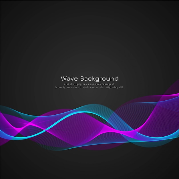 Free Vector colorful wave stylish background