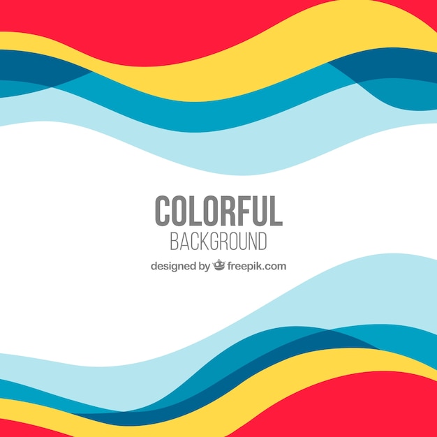 Colorful waves background