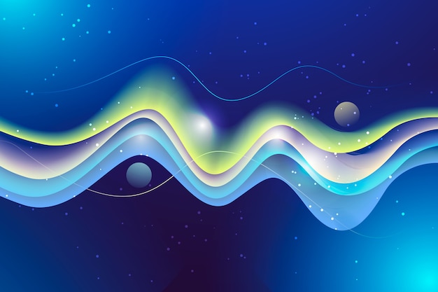 Free Vector colorful wavy background