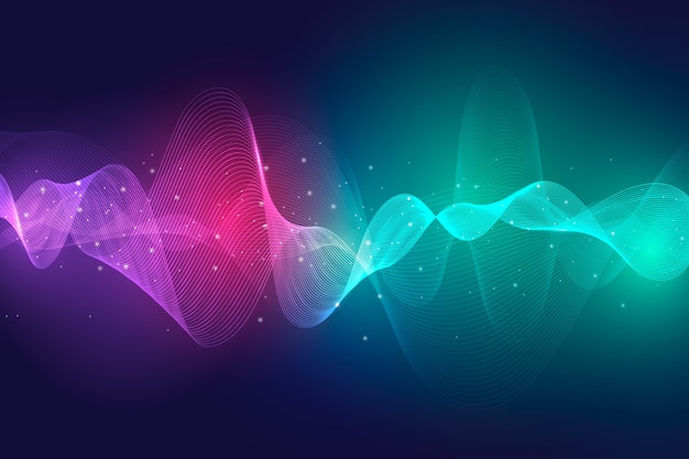 Free Vector colorful wavy background