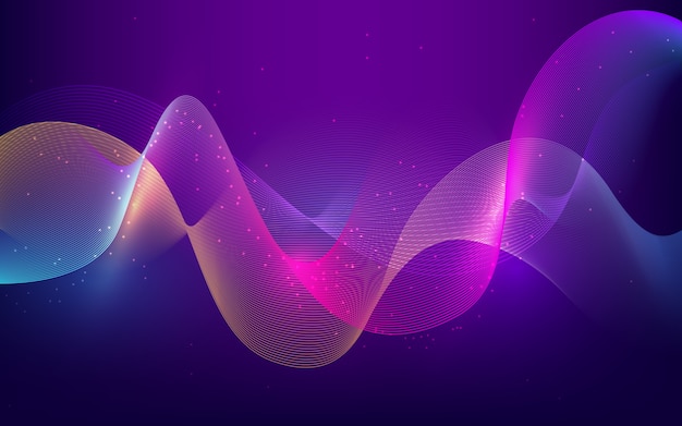 Colorful wavy background