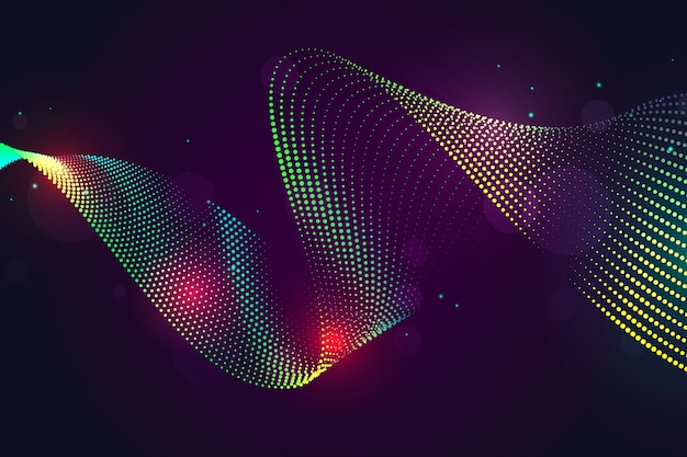 Free Vector colorful wavy background