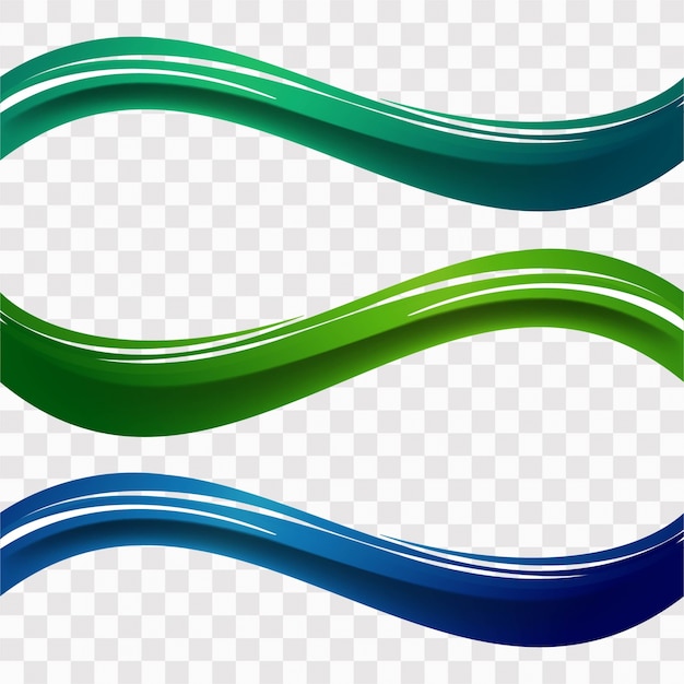 Free Vector colorful wavy shapes on transparent background