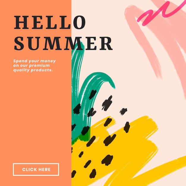 Free Vector colorful website banner design  set